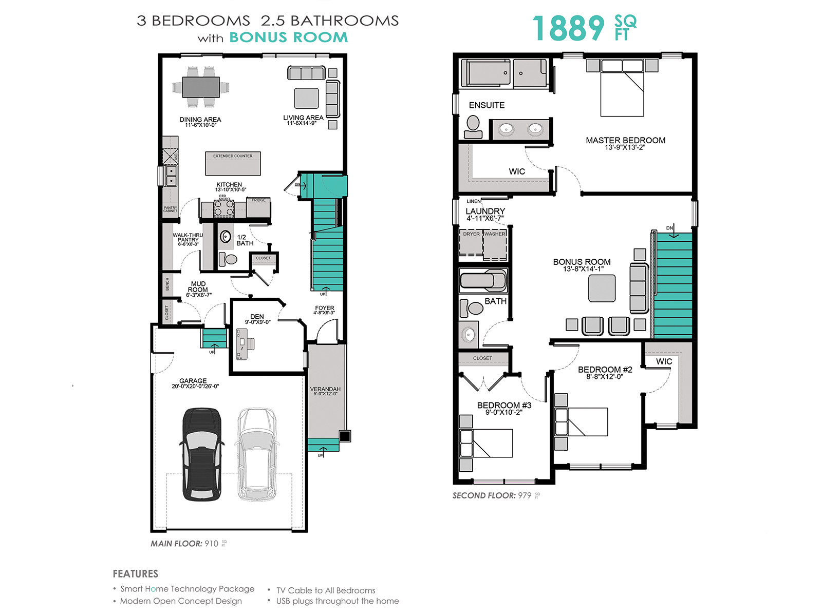 866 Childers Rise - The Emerald - Suite Ready Floor Plan
