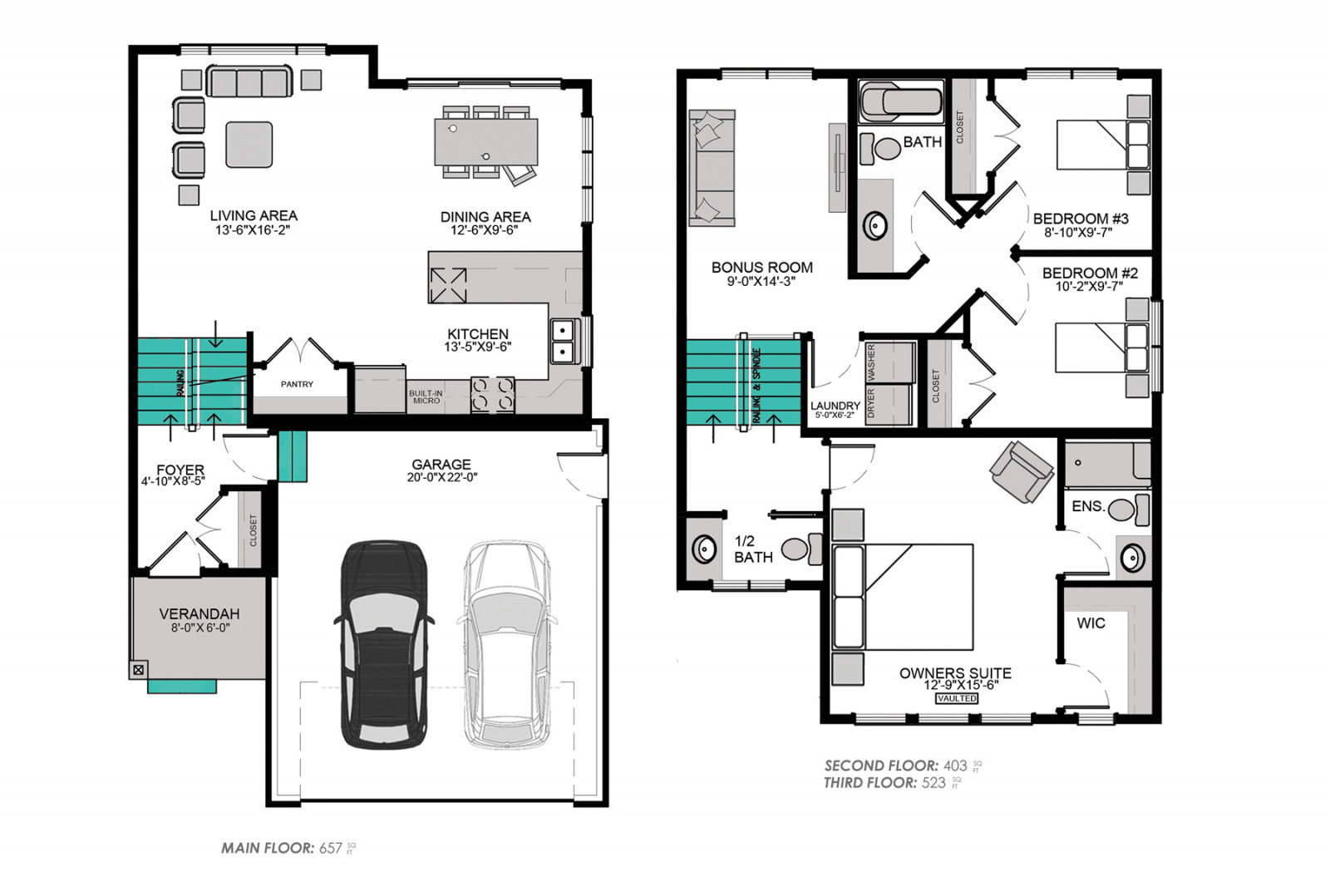 347 Stilling Manor - The Berkeley II Floor Plan